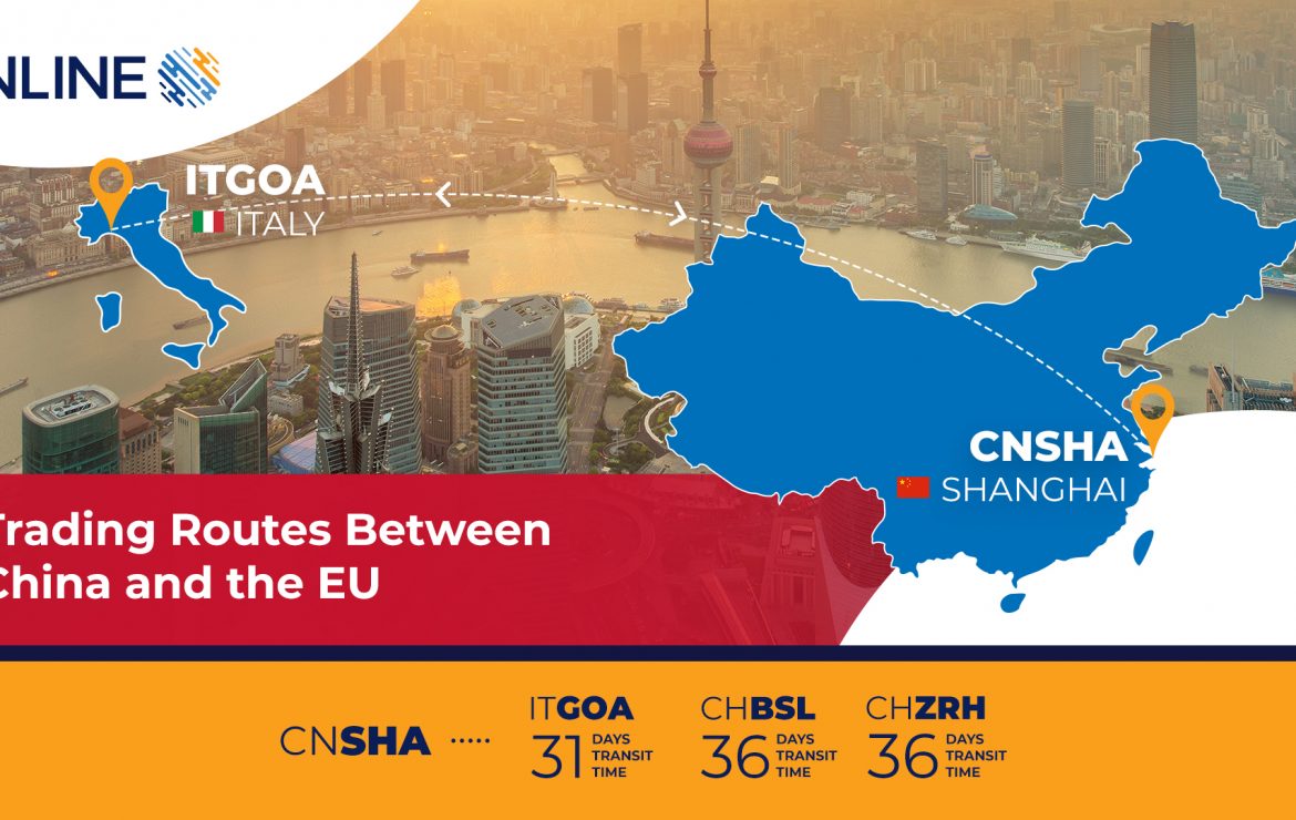 Trading Routes Between China and the EU